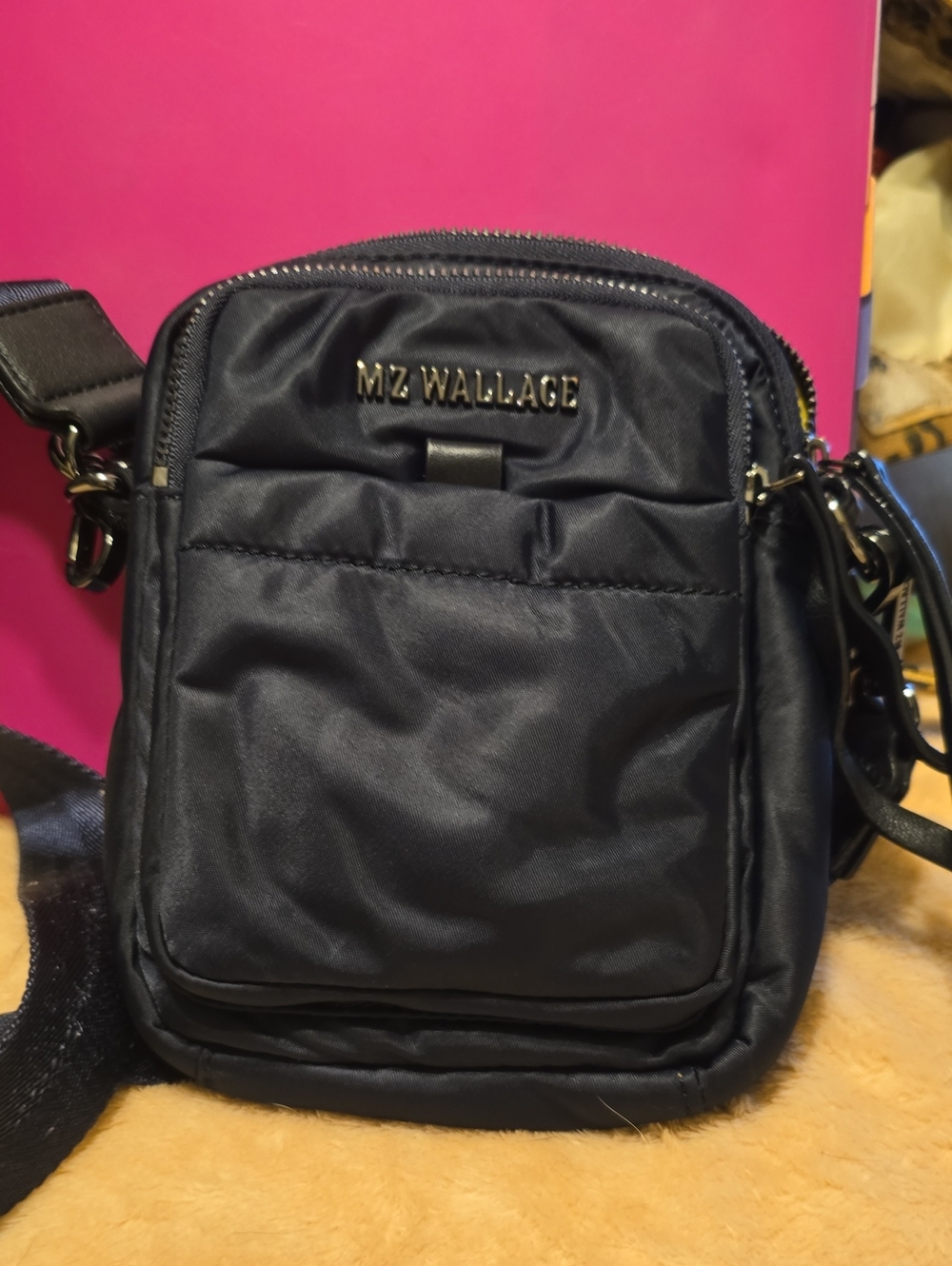 MZ Wallace Micro Crossbody Black  Bag